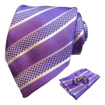 Comprar Kit Gravata Social Com Lenço E Abotoadura Tradicional 