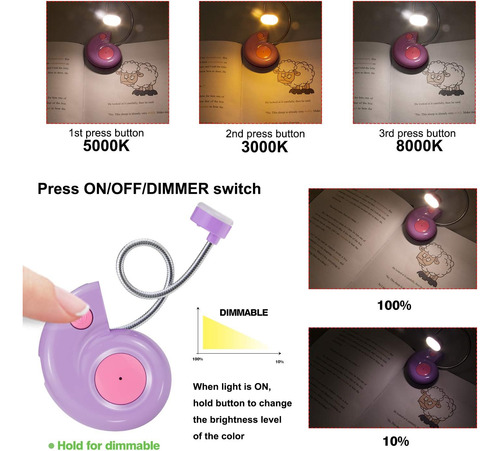Luz De Libro, Luz De Lectura Led, Luces De Lectura Para Libr