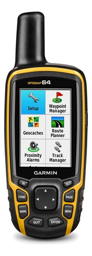 Gps Esportivo Portátil Garmin Gpsmap 64 Preto E Amarelo Co