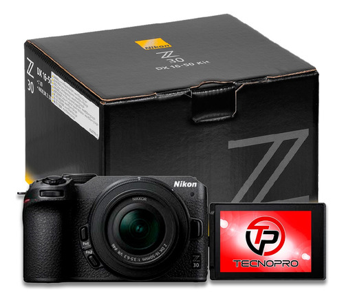 Camara Nikon Z30 20.9 Mp 4k + Lente 16-50 Vr + 256 Gb Gratis