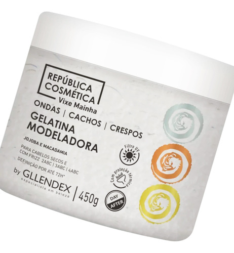 Gllendex Vixe Mainha Shampoo + Gelatina Modeladora Rulos 6c