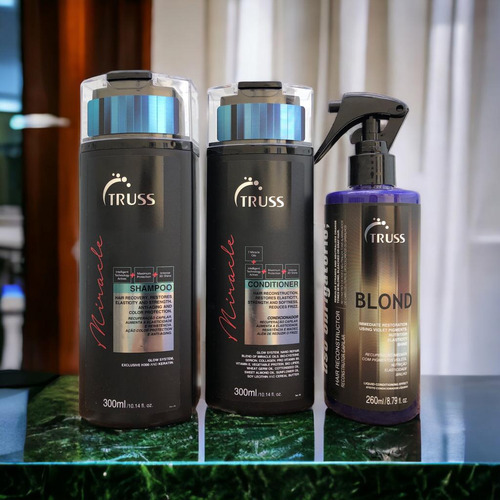 Miracle Shampoo E Condicionador 300ml + Blond 260ml Truss