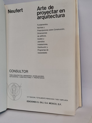 Imagen 3 de 8 de Arte De Proyectar En Arquitectura Neufert Gg Editores
