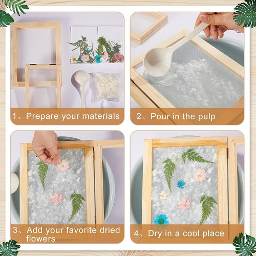 Marco De Madera Para Hacer Papel, Kit Creativo Para
