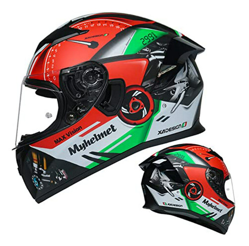 Casco De Motocicleta Integral De Cuatro Estaciones, Casco Li