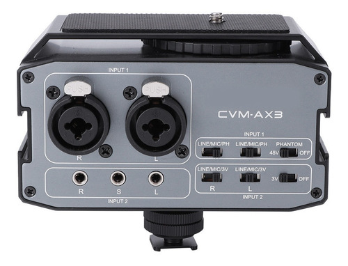 Comica Cvm-ax3 Adaptador Mezclador De Audio Dual Xlr/3,5 Mm/