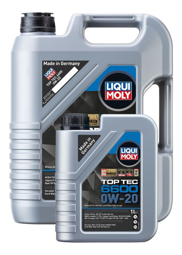 Aceite De Motor Top Tec 6600 0w20 Liqui Moly 6lts