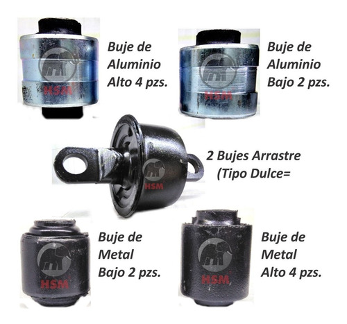 Imagen 2 de 6 de Bujes Suspension Trasera Patriot 14pzs 2013 2014 2015