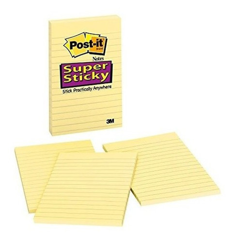 Notas Adhesivas Superpuestas Post-it, 2x Poder Adhesivo, 4 I