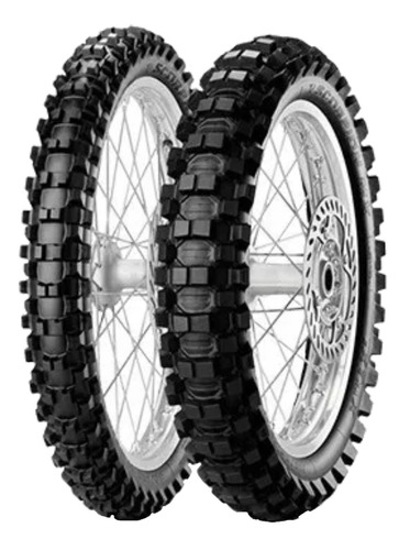 Par Pneus Motocross 80/100-21 + 110/100-18 Pirelli S Extra X