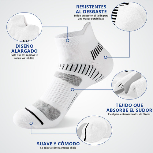 Calcetas Para Hombre 8 Pares, Calcetines Deportivos Algodon