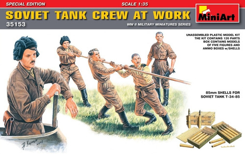 Miniart 35153 Soviet Tank Crew At Work Special Edition 1/35