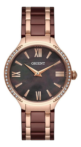 Relógio Orient Eternal Feminino Clássico Ftss0116 Marrom