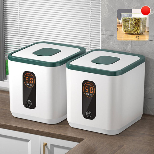 Recipiente De Grãos Selado À Prova Verde 5l Verde 5l
