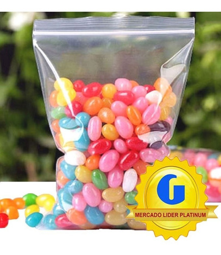 Imagen 4 de 7 de 100 Bolsas Zipper Cierre Hermetico 30x40cm 60mic Cristal Flx