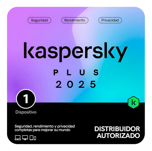 Antivirus Kaspersky Plus 1 Dispositivo 1 Año