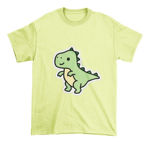 Polera Niña Niño Juvenil Dinosaurio T-rex Mono Estampado ALG