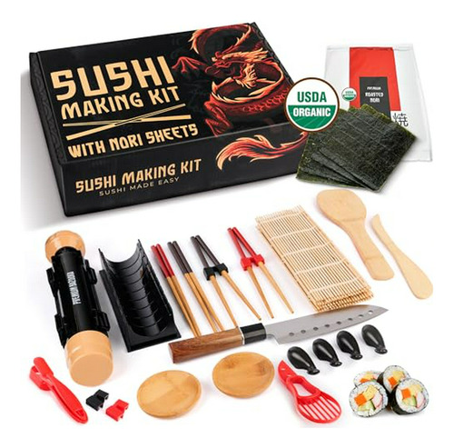 Kit Para Hacer Sushi - Bambú Y Bazooka - ¡sushi Fácil En Cas