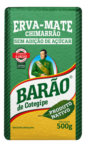 Erva-mate Barão de Cotegipe chimarrão a vácuo sem glúten 500 g