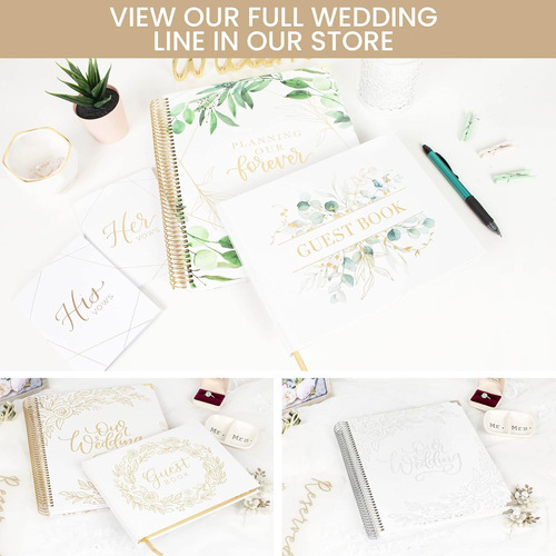 Libro De Visitas Para Bodas Bloom Daily Planners, Elegante T