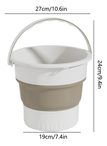 Cubo De Pp, Baño Doméstico, Gran Capacidad, Espesado, Cera 5