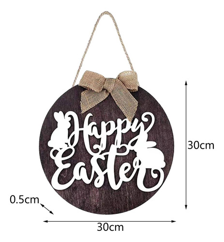 Letrero Colgante De Madera Con Diseño De Pascua,