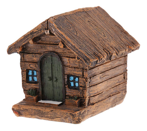 2 Casa De En Miniatura, De Resina