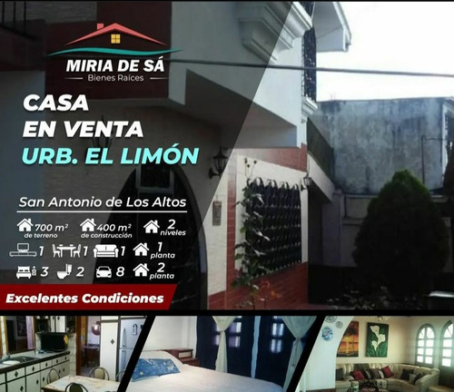 Cómoda Casa En Venta El Limón,  San Antonio De Los Altos 