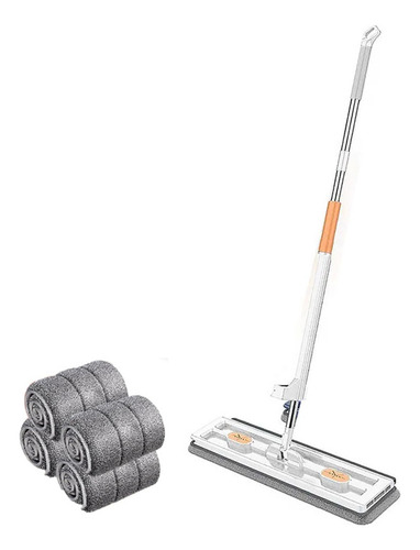 Fregona Limpiadora Giratoria Ajustable En 360° Y 4 Paños