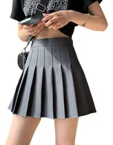 Comprar Falda Corta Tableada,falda Circular,corte A Amplia Casual