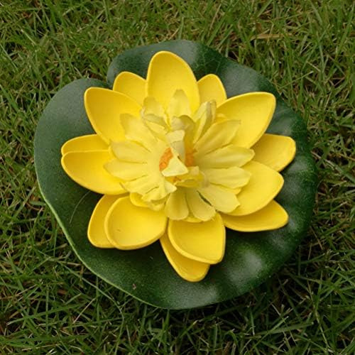 Sewroro Espuma Flutuante Artificial Flores De Lótus Almofad