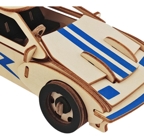 Rompecabezas De Madera 3d, Juego De Modelo De Coche, Juguete