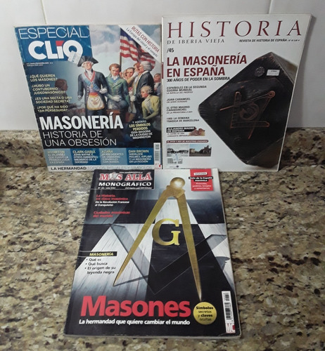 Revistas Sobre Masoneria 3 Ejemplares Distintos