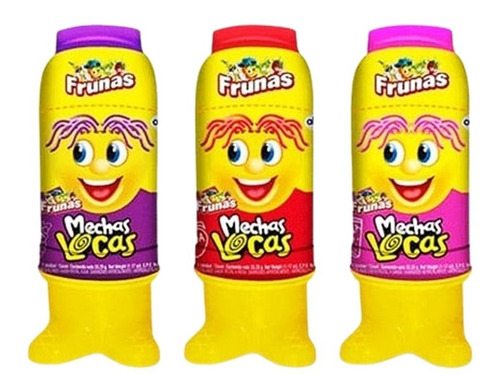 Imagen 3 de 4 de Caramelo Blando Mechas Locas Surtidas Display X6uds