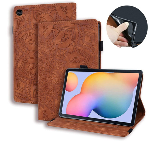 Funda Pefcase Para Samsung Galaxy Tab S6 Lite 2020 (marron)