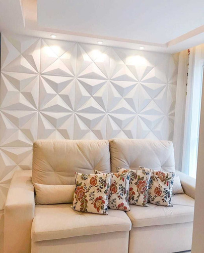 Imagem 2 de 10 de Revestimento 3d Placas Decorativas Auto Impacto 50x50 Luxo