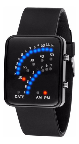 Reloj Deportivo Digital Multicolor Unisex Lovesky1223 Negro