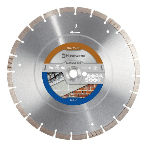Disco de corte Husqvarna TACTI-CUT S50H 14" 579 81 64‑20 350mm x  3.2mm color plateado x 1 unidad