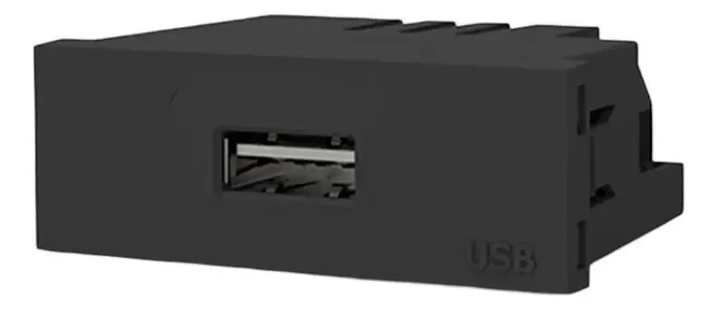 Modulo Cargador Toma Usb Gris Cambre