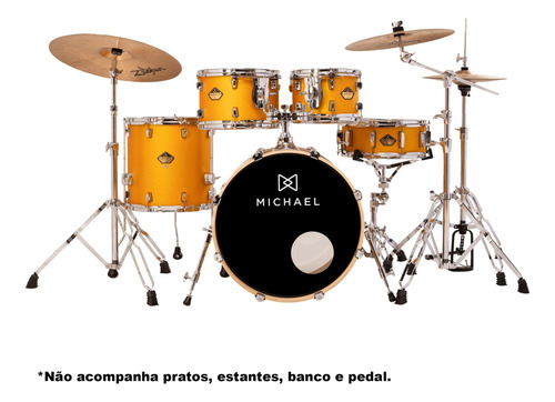 Bateria Shg Shining Gold Kit Michael Legacy Birch 22 Dmb522