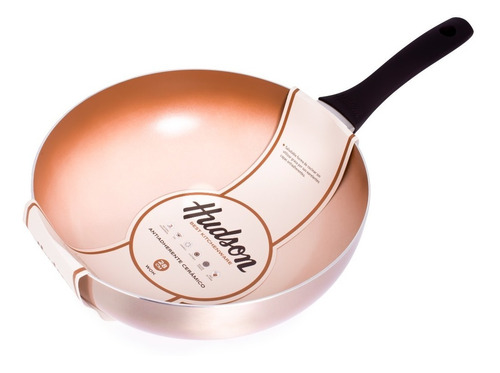 Wok Antiadherente 28 Cm  Hudson Mango Silicona