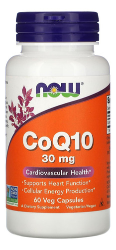 Now Foods Capsulas Vegetales De Coq10 30mg