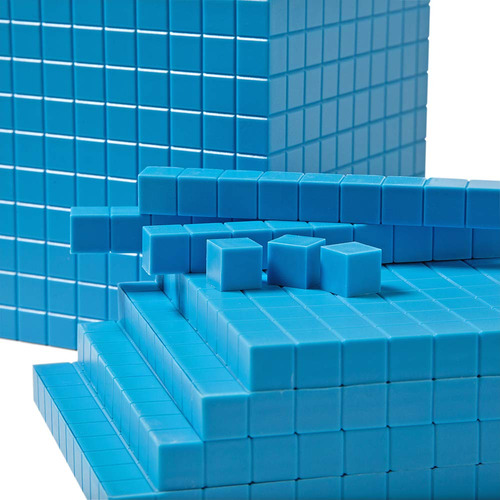 Juego De 10 Bloques Con Base De Plástico Hand2mind, 644 Unid