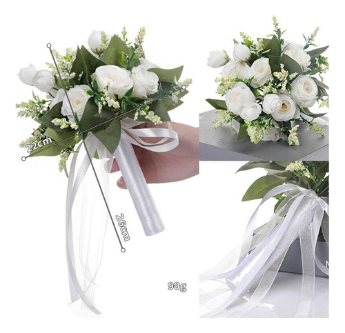 Dsd De Novia Artificiales Para Bodas, Elegantes Rosas ,