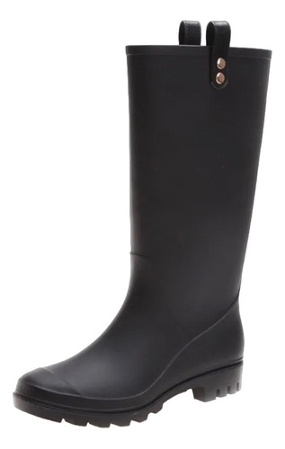 Botas Lluvia Mujer Majesty Bottplie - Negro Matte