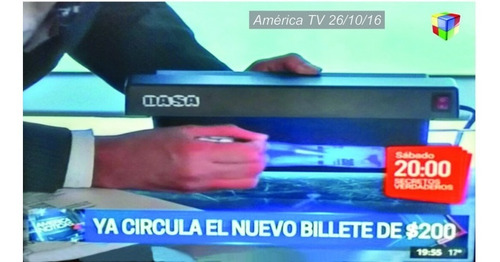 Imagen 6 de 9 de Detector De Billetes Falsos Luz Ultravioleta 2 Tubos Dasa 6w