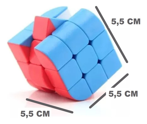 Imagen 2 de 4 de Cubo Magico Cuadrado 3x3 + Mini Cubo 3x3 Playking