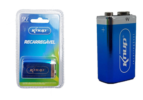 Imagem 7 de 7 de Bateria Recarregável 9v 450 Mah