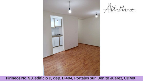 Venta Departamento Calle Pirineos No.93, Edificio D, Depto. 404-d, Portales Sur, Benito Juárez, Cdmx Pma26-di