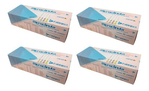 Microcânula Harmonização Fabinject Kit - 22g X 50mm - 40 Un